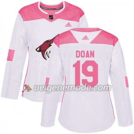 Dame Eishockey Arizona Coyotes Trikot Shane Doan 19 Adidas 2017-2018 Weiß Pink Fashion Authentic